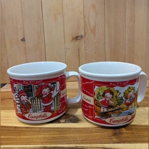 Campbell's Red and White Soup Mugs